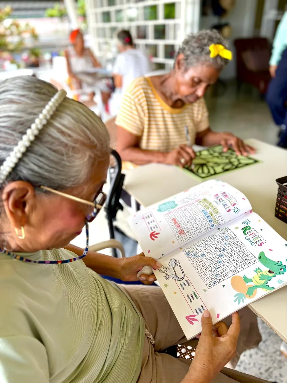 Actividad de estimulación cognitiva para adultos mayores