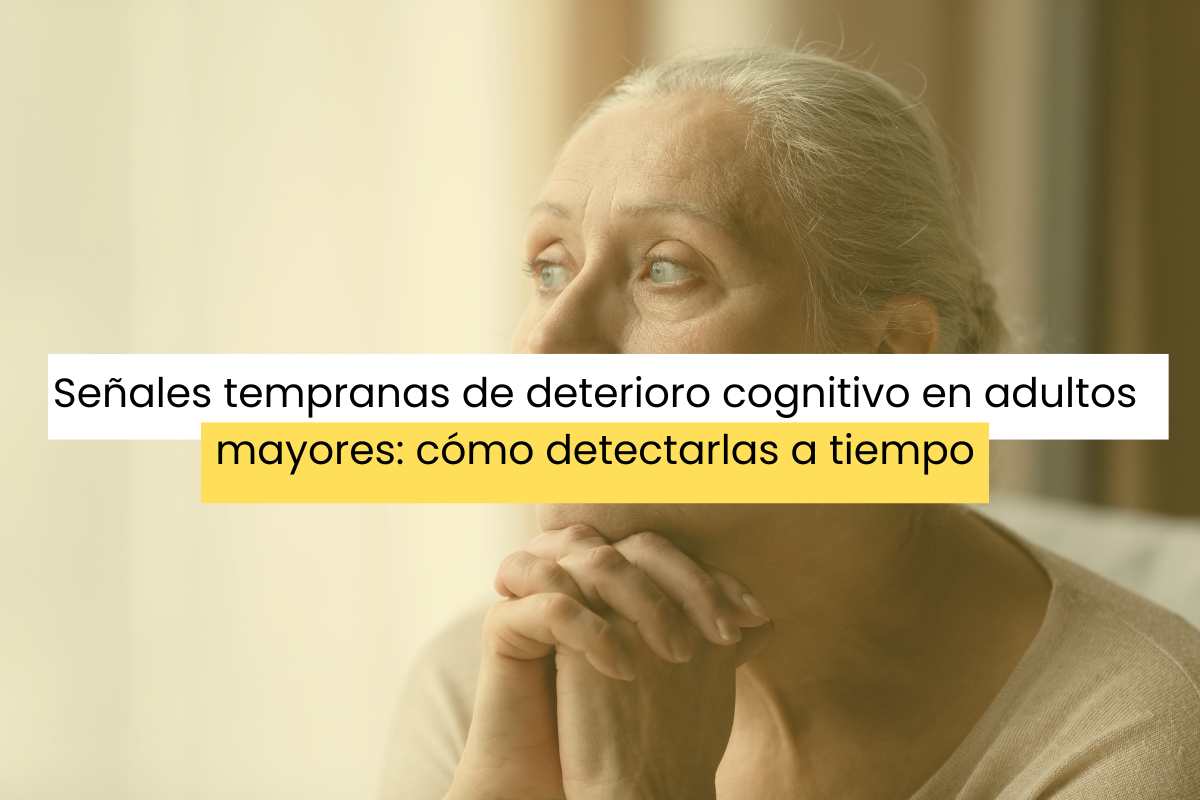 Residentes realizando ejercicios de brazos guiados por una cuidadora.